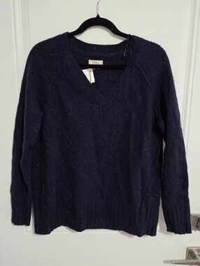 NWT - Fat Face Women's 80% Lambswool V Neck Sweater - US 8/M